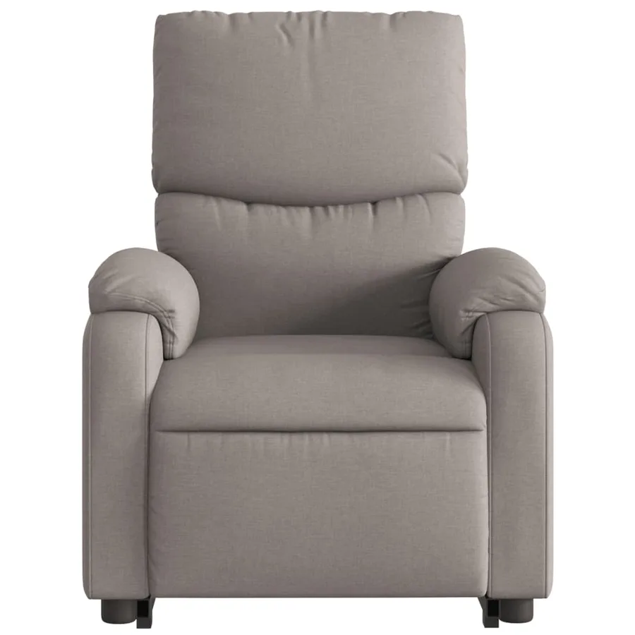 Fauteuil inclinable de massage électrique Taupe Tissu - 9