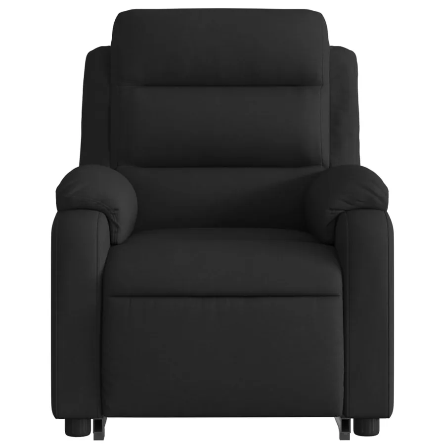Fauteuil inclinable électrique noir tissu - 9