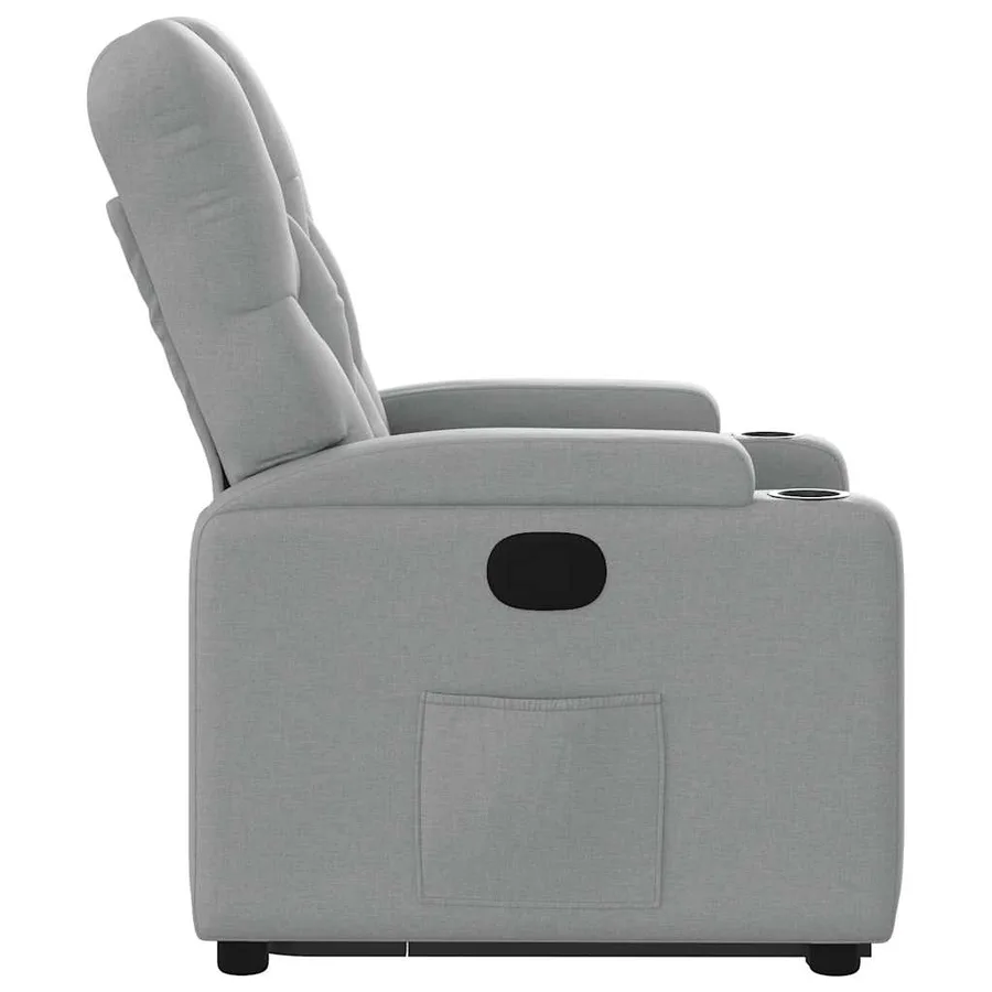 Fauteuil inclinable Gris clair Tissu - 10