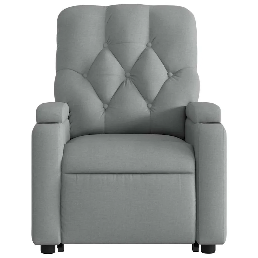 Fauteuil inclinable Gris clair Tissu - 9