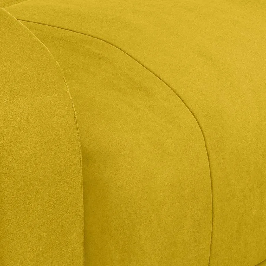 Fauteuil électrique de massage Jaune Velours - 9