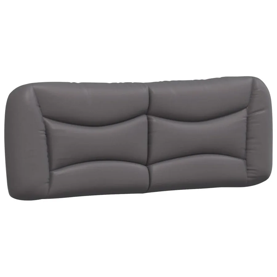 Lit avec matelas Hvar gris 140x200 cm similicuir - 5
