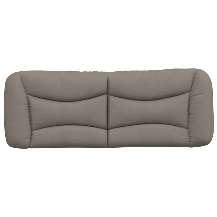 Coussin de tête de lit Hvar taupe 140 cm tissu - 5