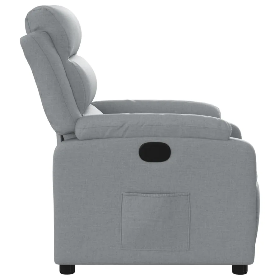 Fauteuil inclinable Gris clair Tissu - 7