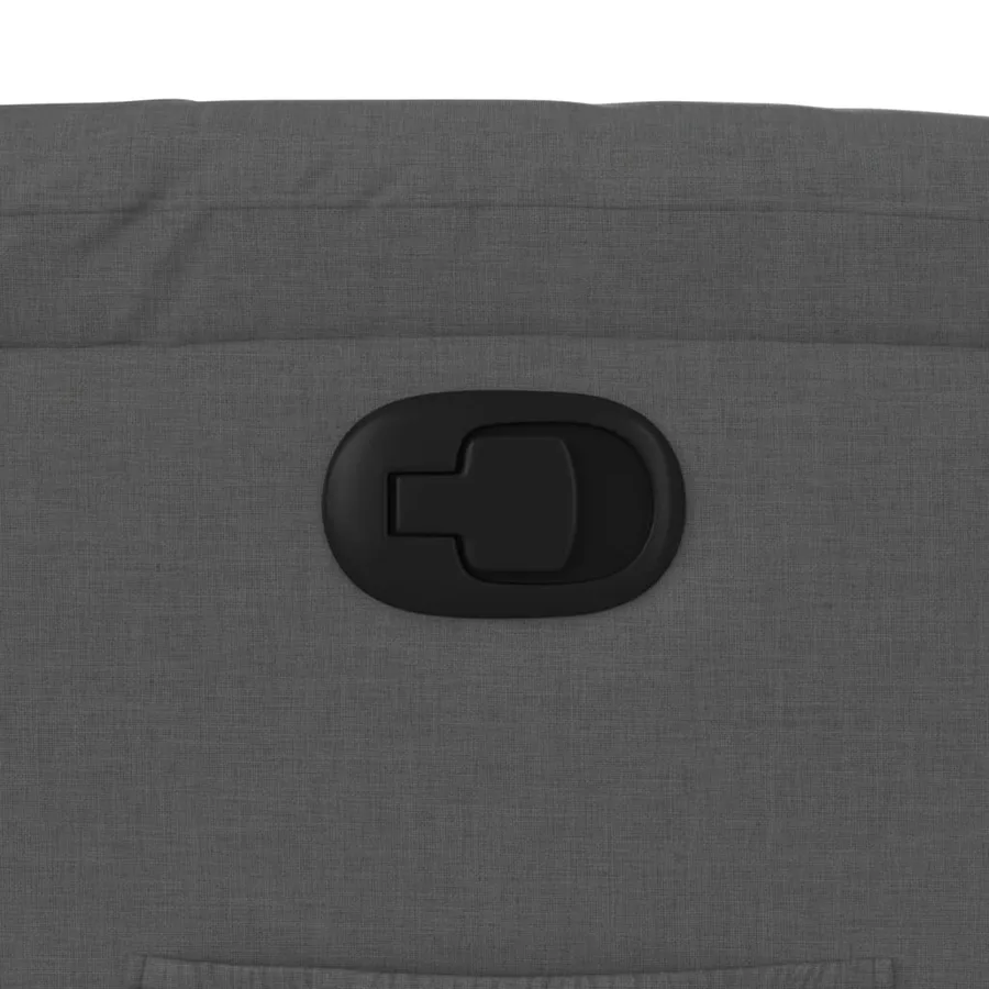 Fauteuil inclinable en tissu gris foncé - 9