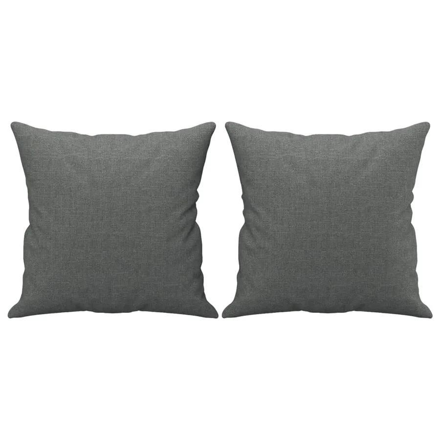 Ensemble de canapés 3 pcs coussins gris foncé tissu - 8