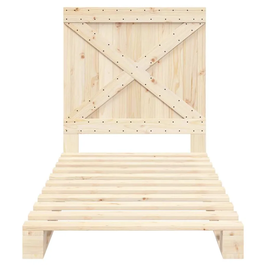Cadre de lit sans matelas avec tête de lit 90x200 cm - 5