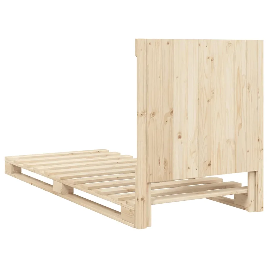Cadre de lit sans matelas avec tête de lit 90x200 cm - 9