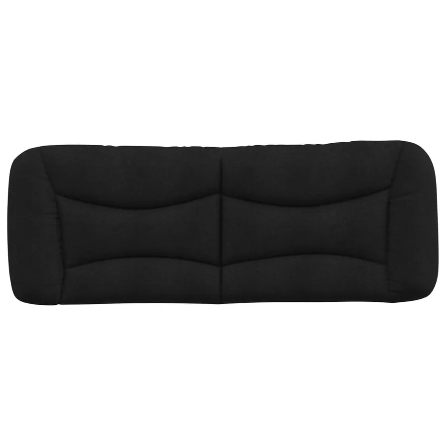 Coussin de tête de lit Hvar noir 120 cm tissu - 5