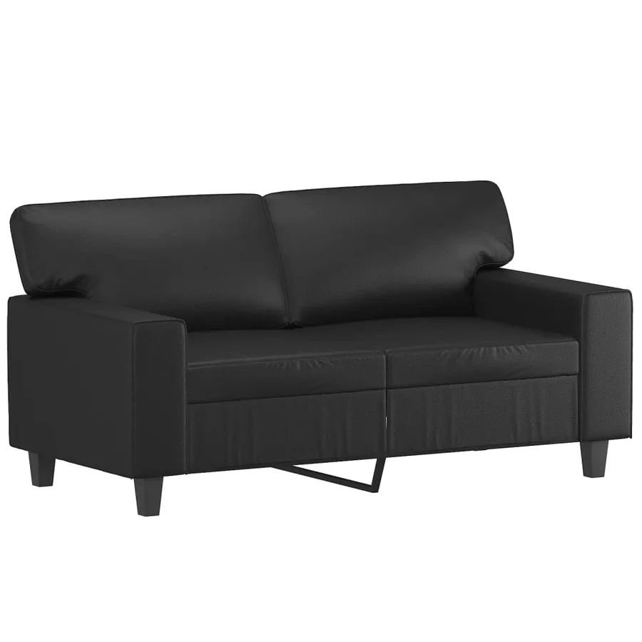 Ensemble de canapés 3 pcs noir similicuir - 3