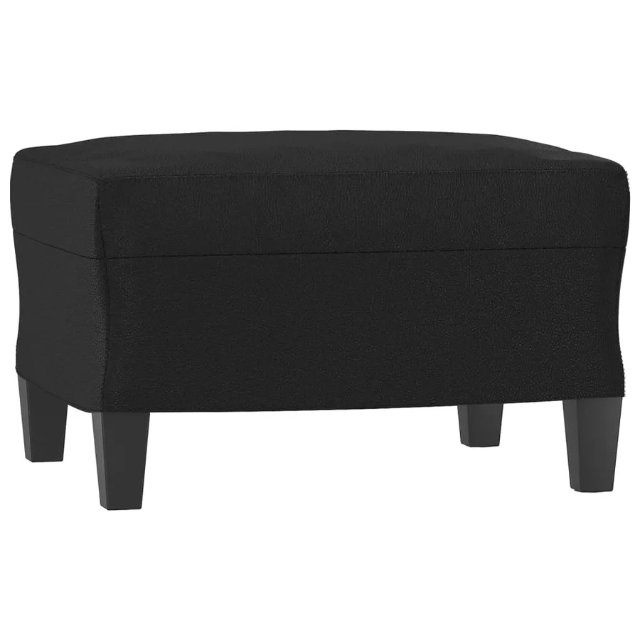 Ensemble de canapés 3 pcs noir similicuir - 5