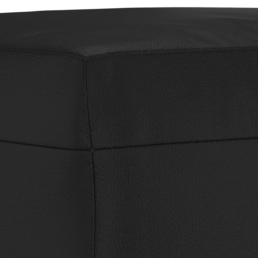 Ensemble de canapés 3 pcs noir similicuir - 7