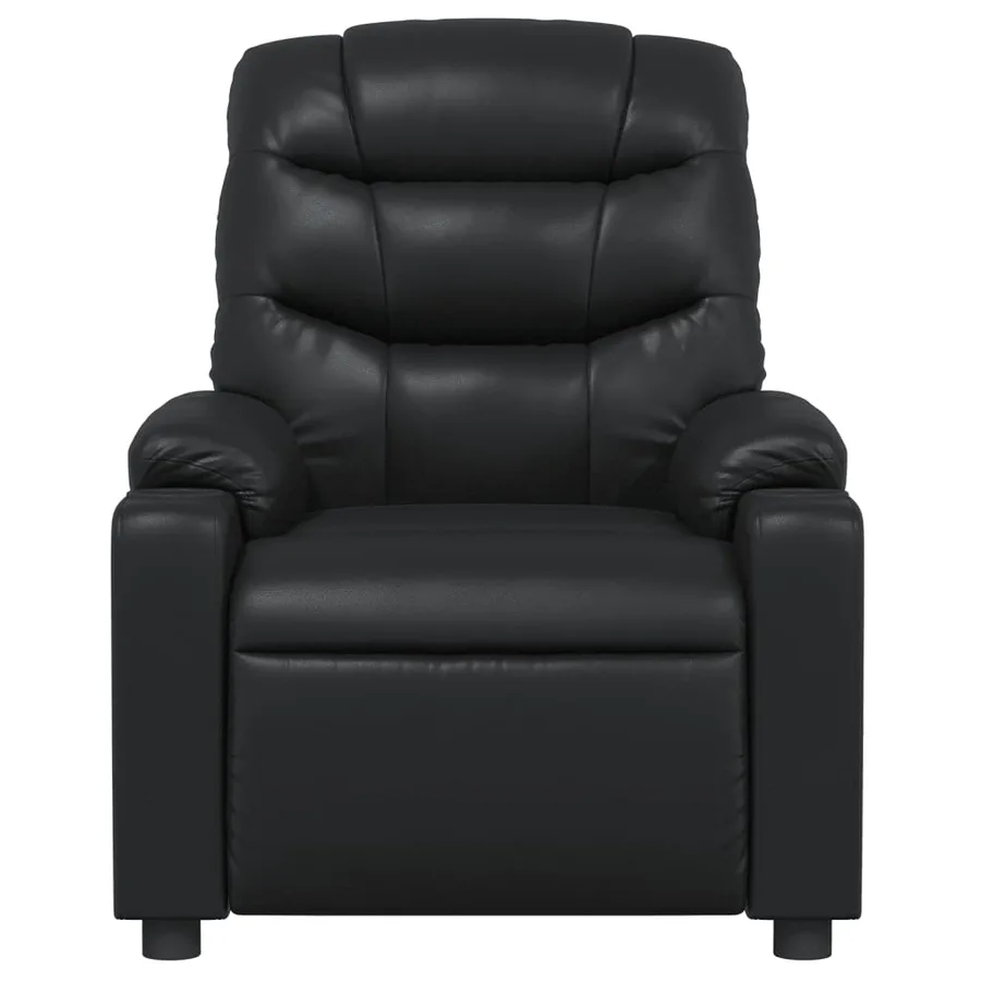 Fauteuil de massage inclinable Noir Similicuir - 7