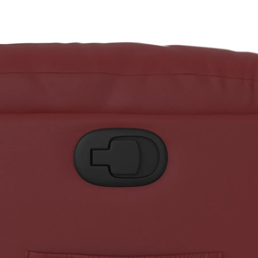 Fauteuil inclinable Rouge bordeaux Similicuir - 9