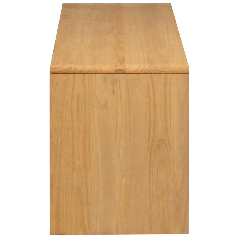 Meuble TV SAUDA chêne 99x43x55 cm bois de pin massif - 5