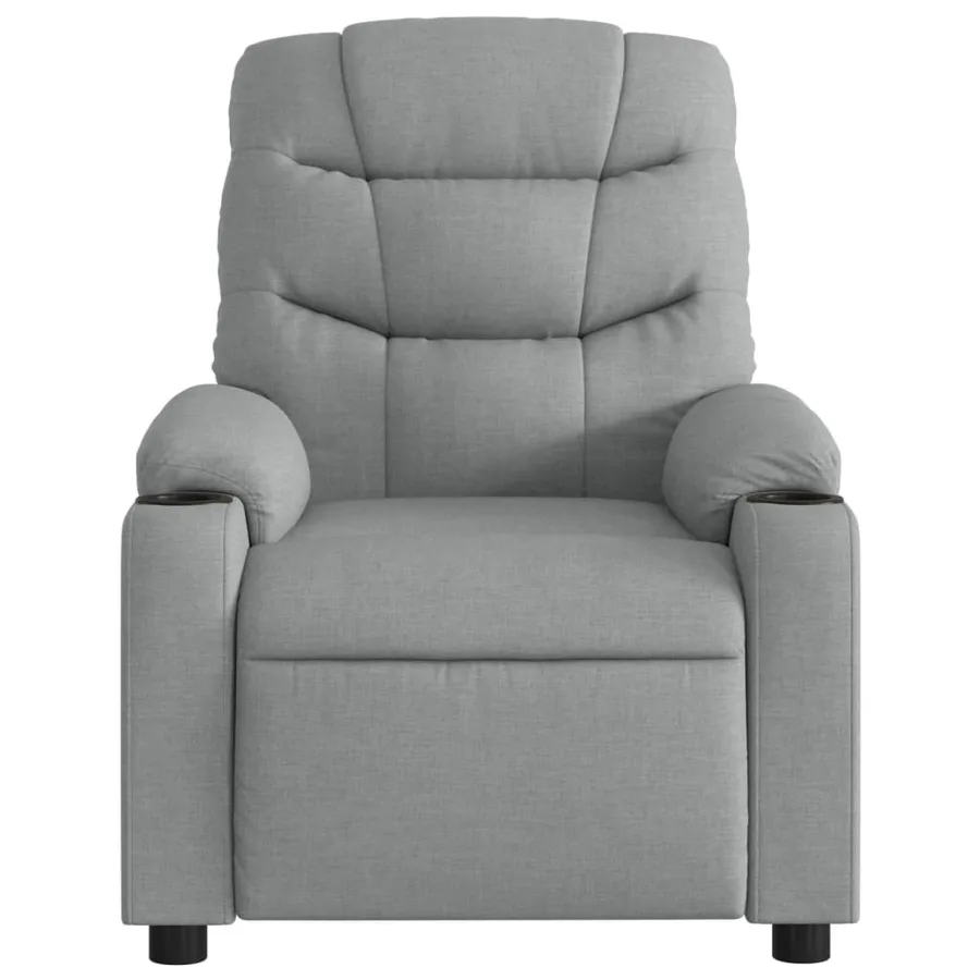 Fauteuil inclinable électrique Gris clair Tissu - 9