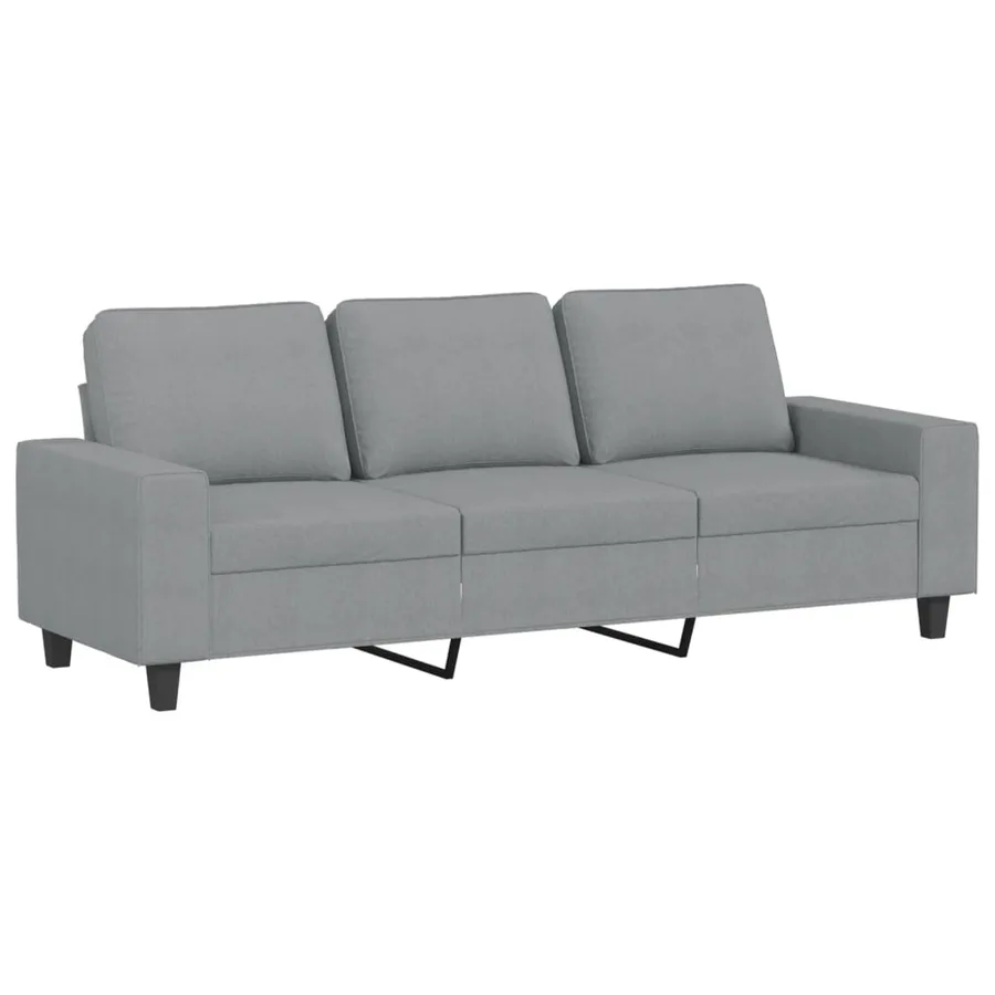 Ensemble de canapés 4 pcs gris clair tissu - 5