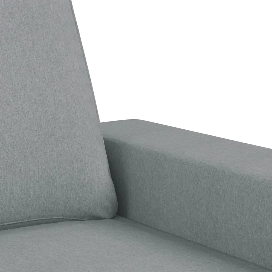 Ensemble de canapés 4 pcs gris clair tissu - 7
