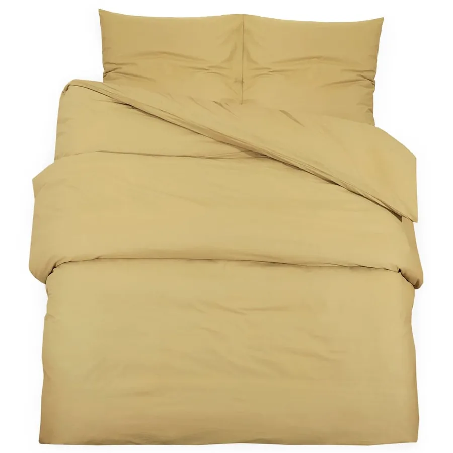Ensemble de housse de couette Taupe 135x200 cm Coton - 2