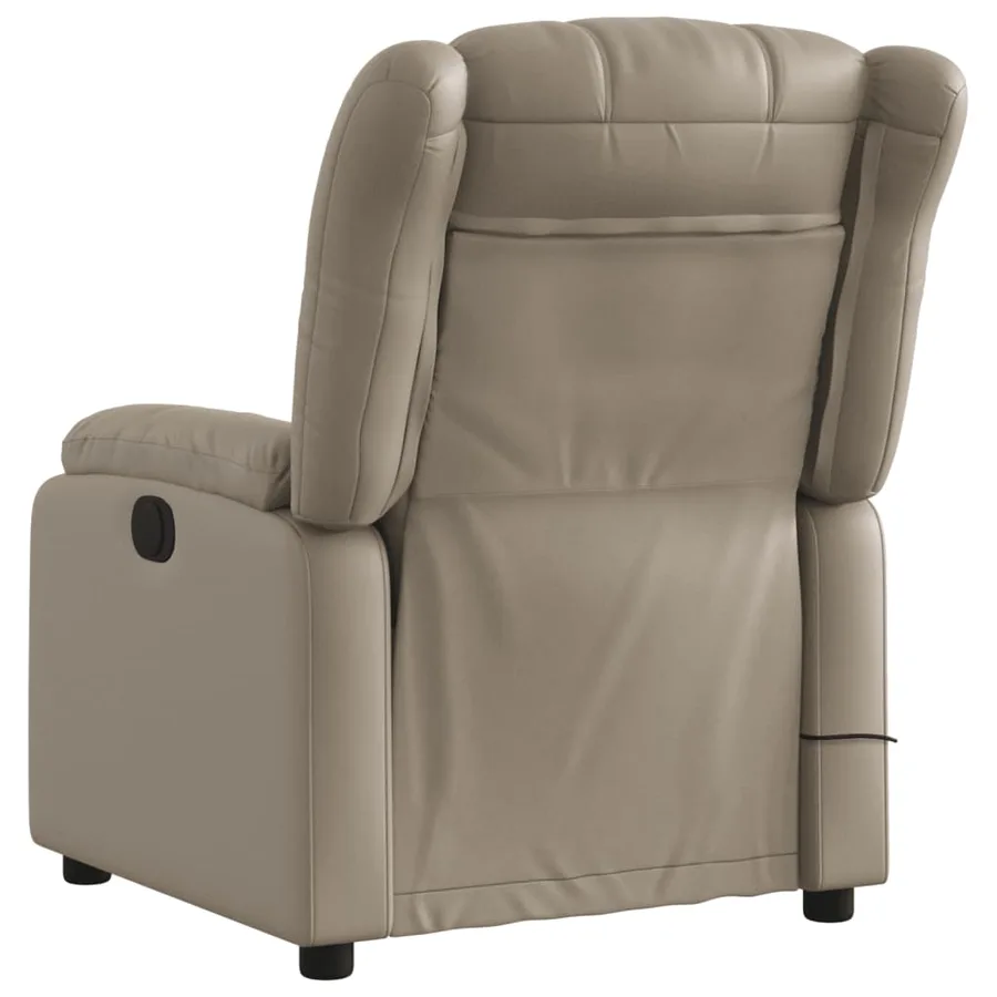 Fauteuil de massage inclinable Cappuccino Similicuir - 4