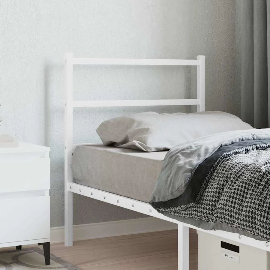Tête de lit de remplacement métal blanc 80 cm