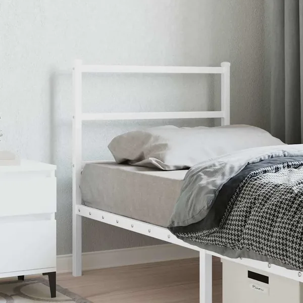 Tête de lit de remplacement métal blanc 80 cm