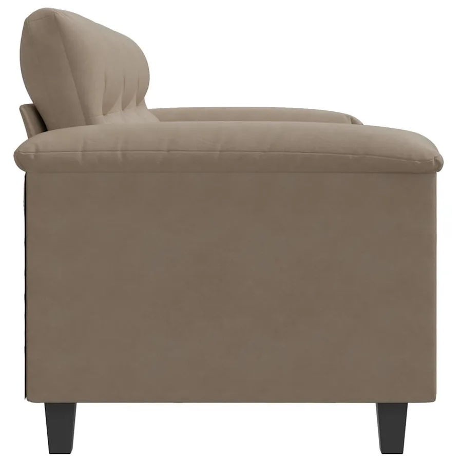 Canapé à 3 places Taupe 180 cm Tissu microfibre - 5