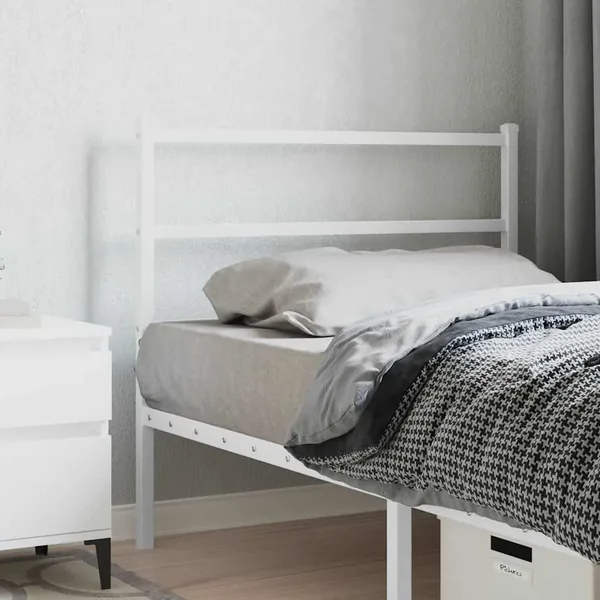 Tête de lit de remplacement métal blanc 100 cm