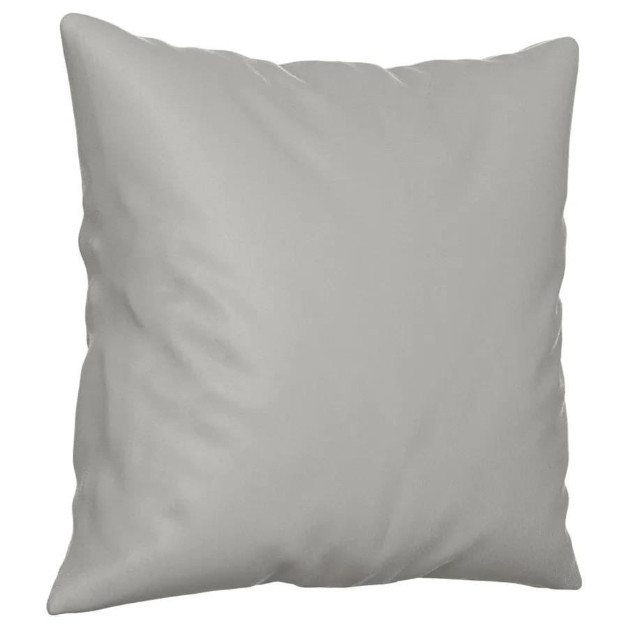 Ensemble de canapés 2 pcs coussins Gris clair Tissu microfibre - 5