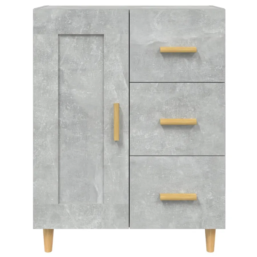 Buffet Gris béton 69,5x34x90 cm Bois d'ingénierie - 7