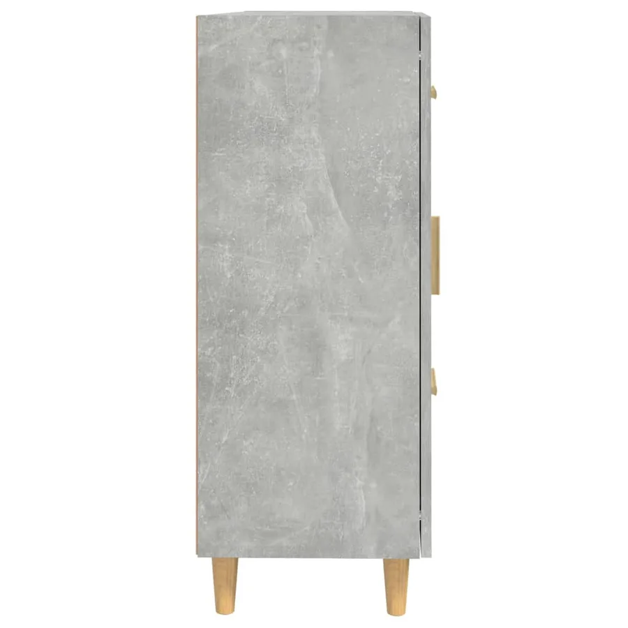 Buffet Gris béton 69,5x34x90 cm Bois d'ingénierie - 8