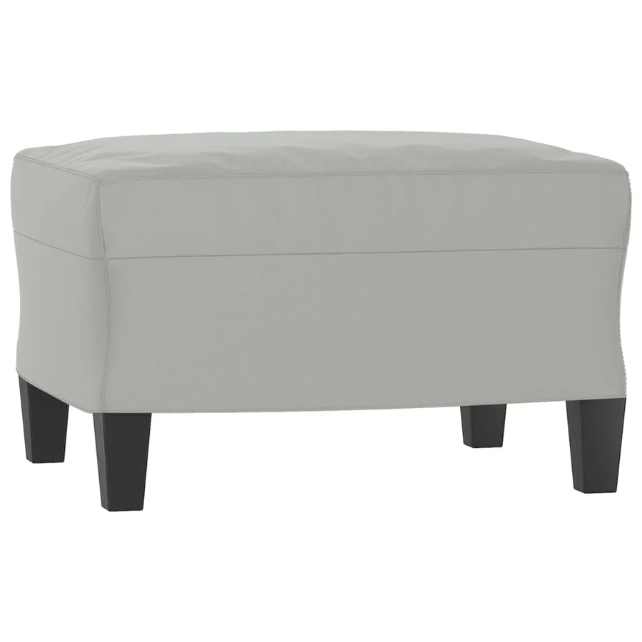Ensemble de canapés 3 pcs coussins Gris clair Tissu microfibre - 5