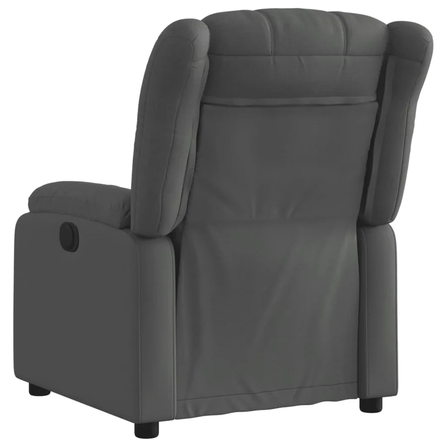 Fauteuil inclinable électrique Gris foncé Tissu - 5