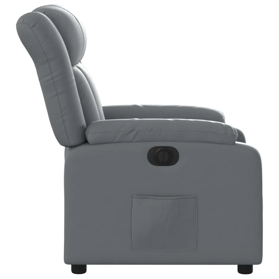 Fauteuil inclinable électrique Gris Similicuir - 10