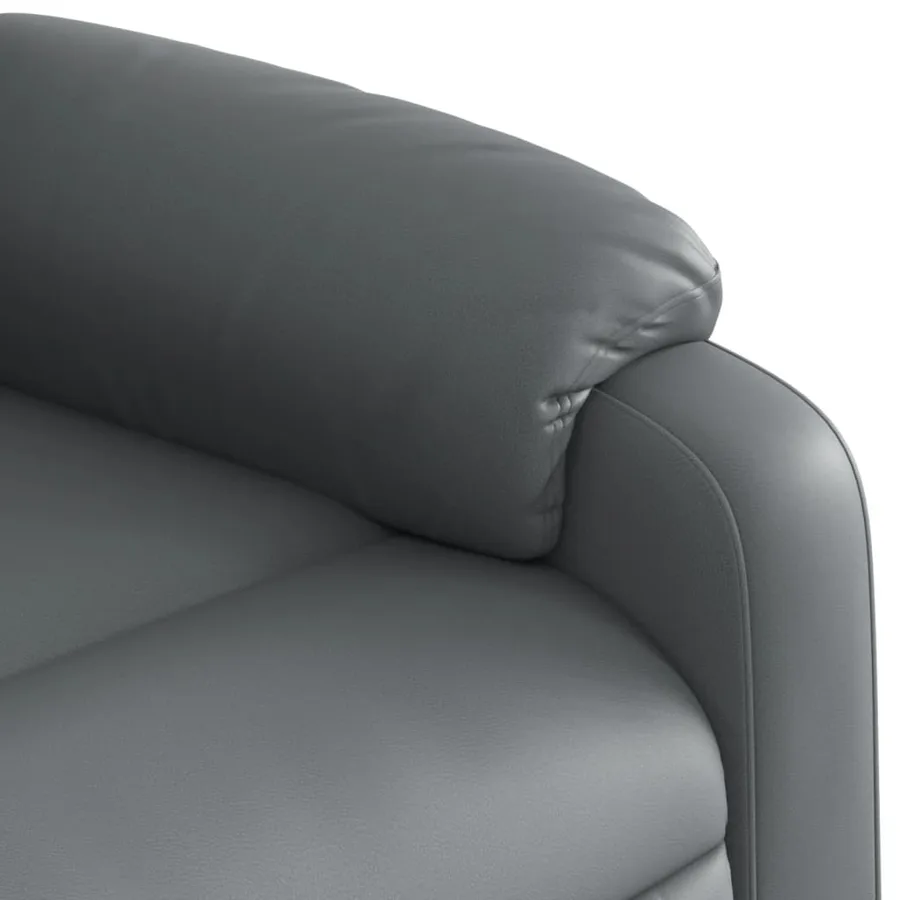 Fauteuil inclinable électrique Gris Similicuir - 11