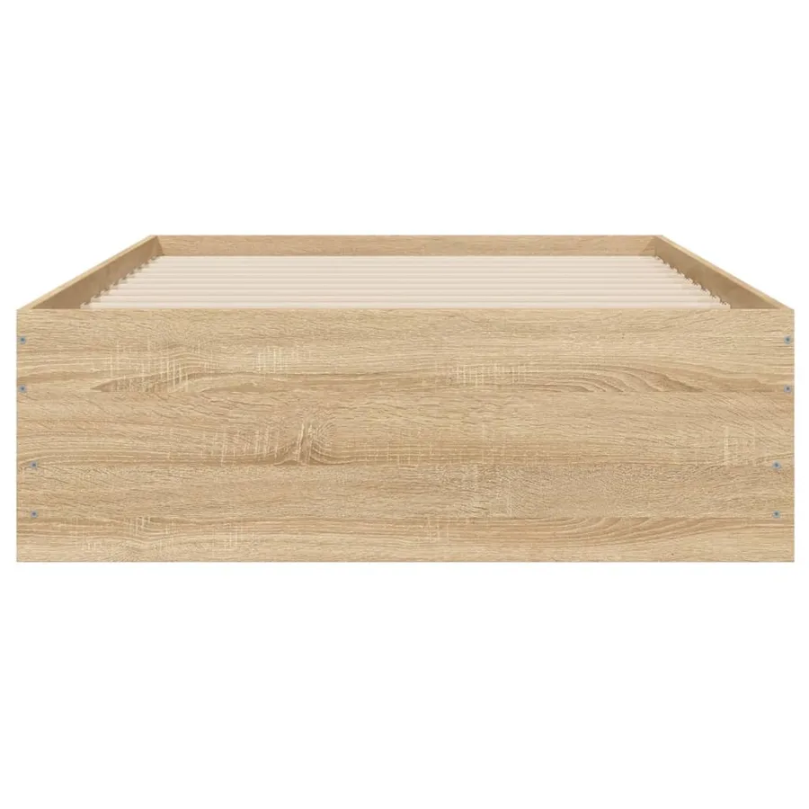 Cadre de lit avec tiroirs sans matelas chêne sonoma 100x200 cm - 6