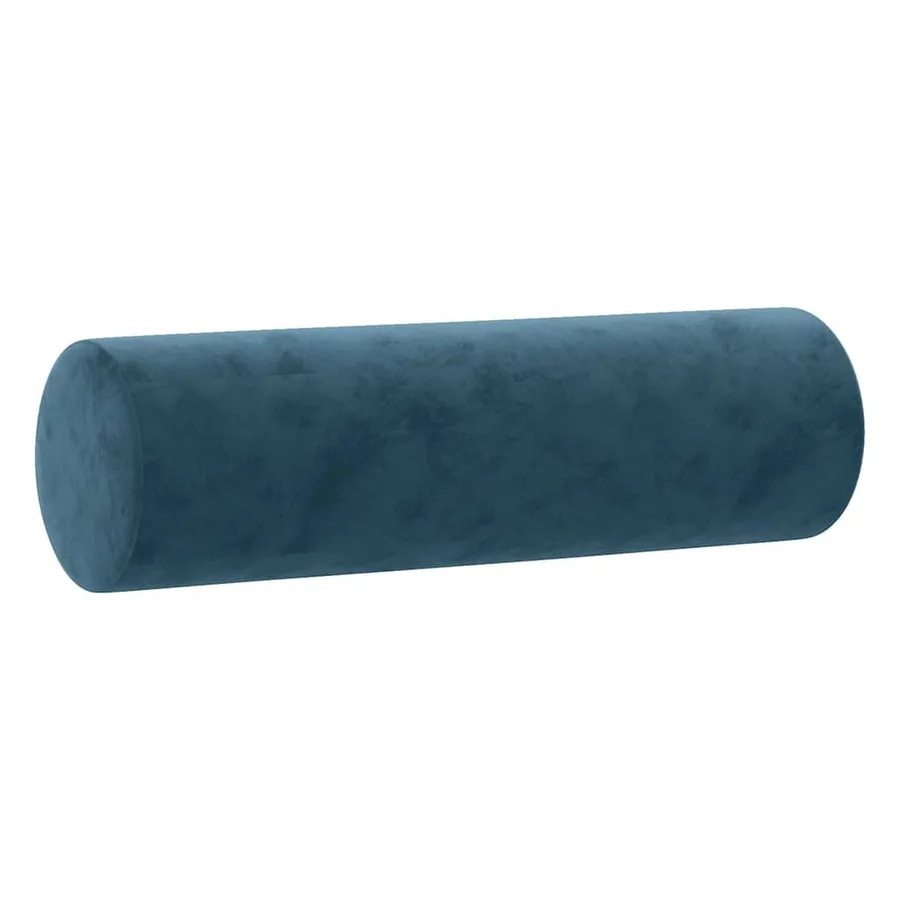 Canapé 3 places avec oreillers décoratifs bleu 180 cm velours - 6