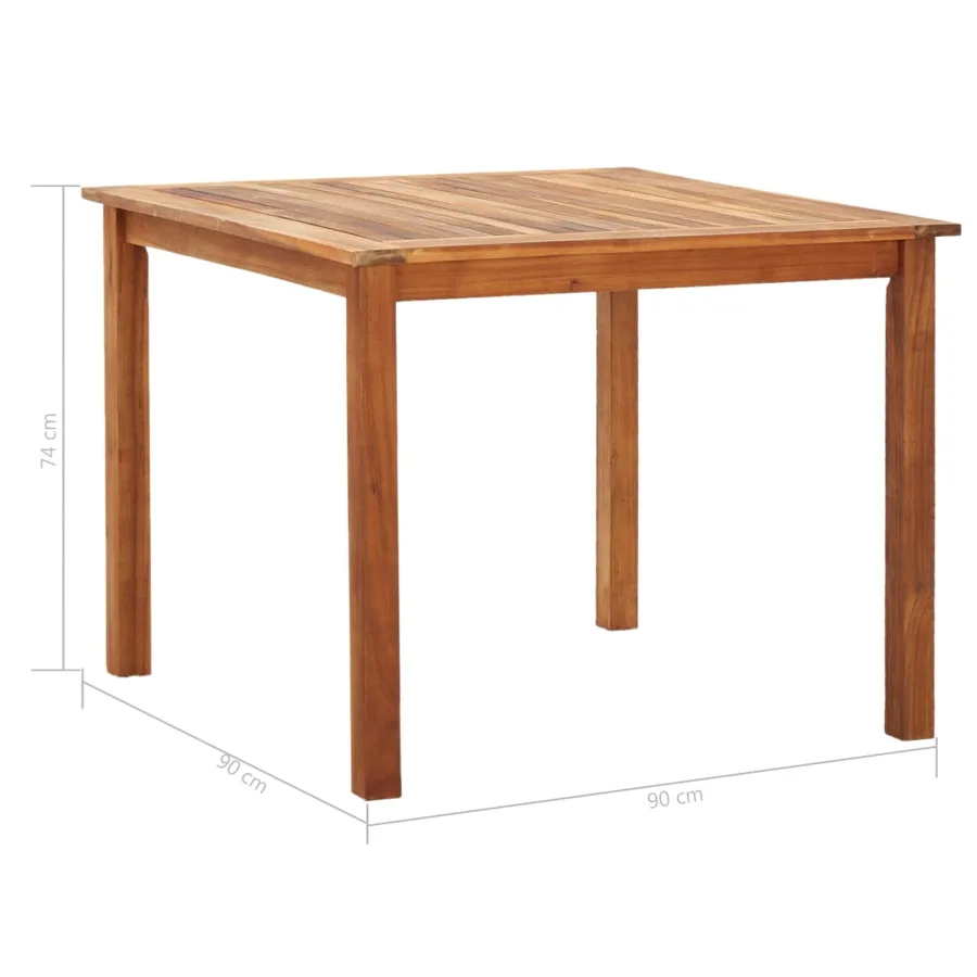 Mobilier à dîner 5 pcs résine tressée et bois d'acacia gris - 12