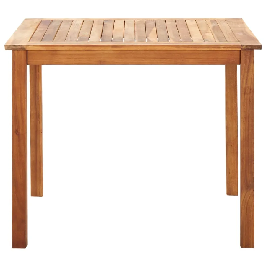 Mobilier à dîner 5 pcs résine tressée et bois d'acacia gris - 3