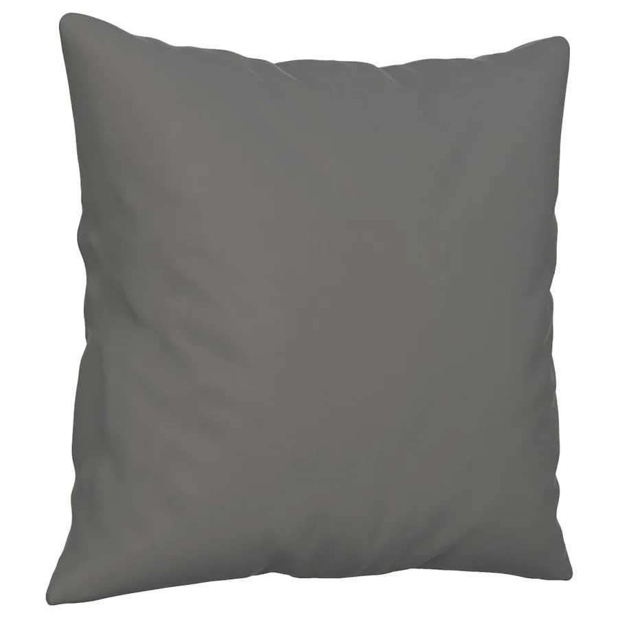Ensemble de canapés 3 pcs coussins Gris foncé Tissu microfibre - 6