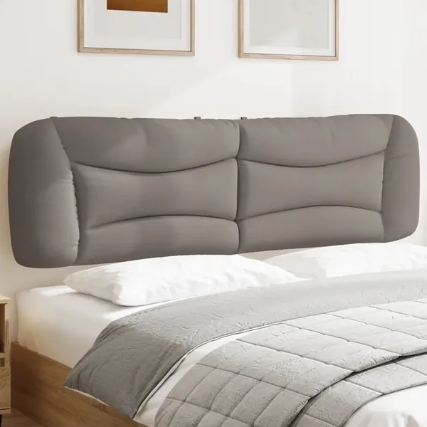 Coussin de tête de lit Hvar taupe 180 cm tissu