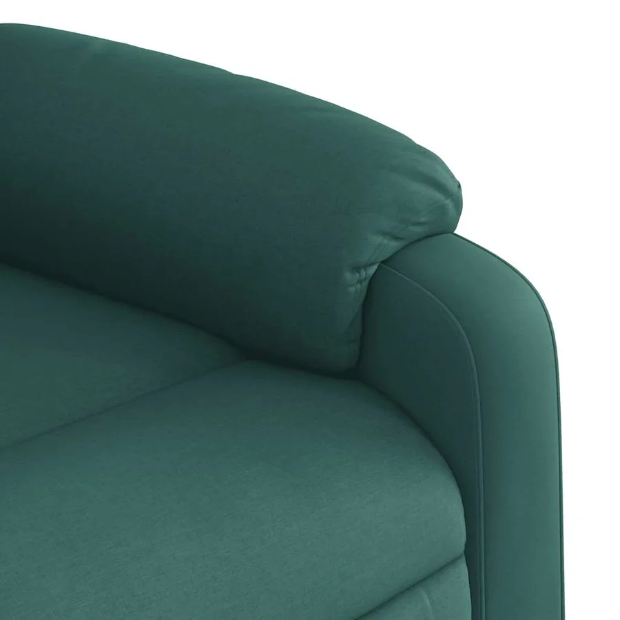 Fauteuil de massage inclinable Vert foncé Tissu - 10