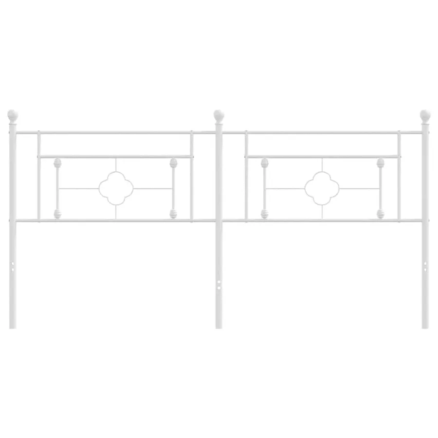 Tête de lit de remplacement métal blanc 180 cm - 3