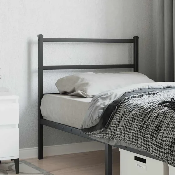 Tête de lit de remplacement métal noir 90 cm
