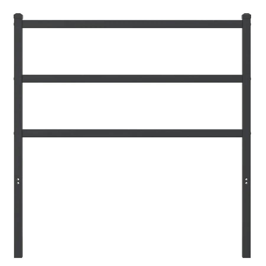 Tête de lit de remplacement métal noir 90 cm - 3
