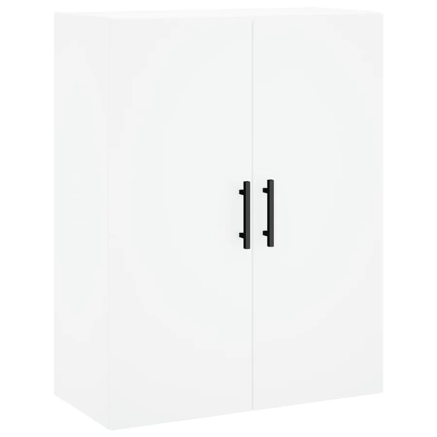 Buffet haut Blanc 69,5x34x180 cm Bois d'ingénierie - 5