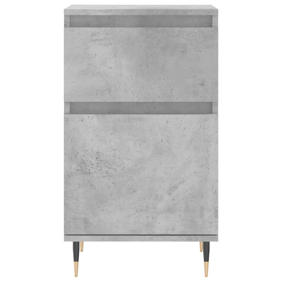 Buffet gris béton 40x35x70 cm bois d'ingénierie - 5
