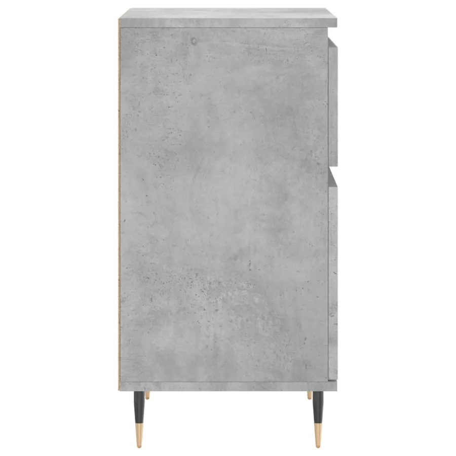 Buffet gris béton 40x35x70 cm bois d'ingénierie - 7