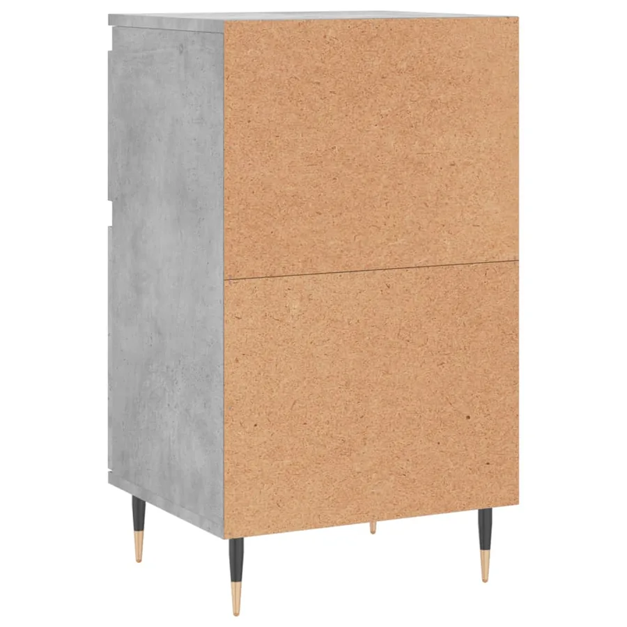 Buffet gris béton 40x35x70 cm bois d'ingénierie - 8