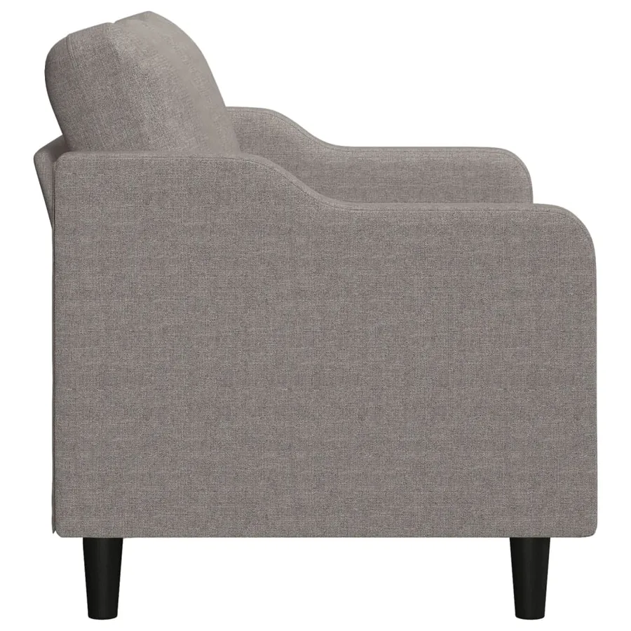 Canapé à 2 places Taupe 120 cm Tissu - 4